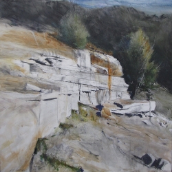 Lane Hall, Durango Afternoon, Mixed Media (Sold)