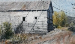 Lane Hall, Lonely Place II, Water Media (Sold)