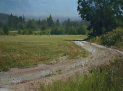 Lane Hall, Road At Millers II, Oil on Canvas (Sold)