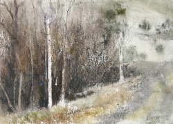 Lane Hall, Road To The Past II, Watercolor (Sold)