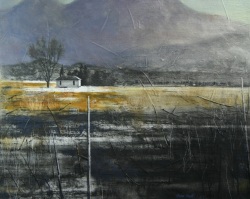 Lane Hall, Valley Shadows, Oil and Graphite on Linen, 16x20, (Sold)