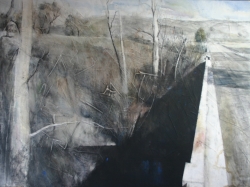 Lane Hall, Crossing Over, water media (Contact for Purchase)